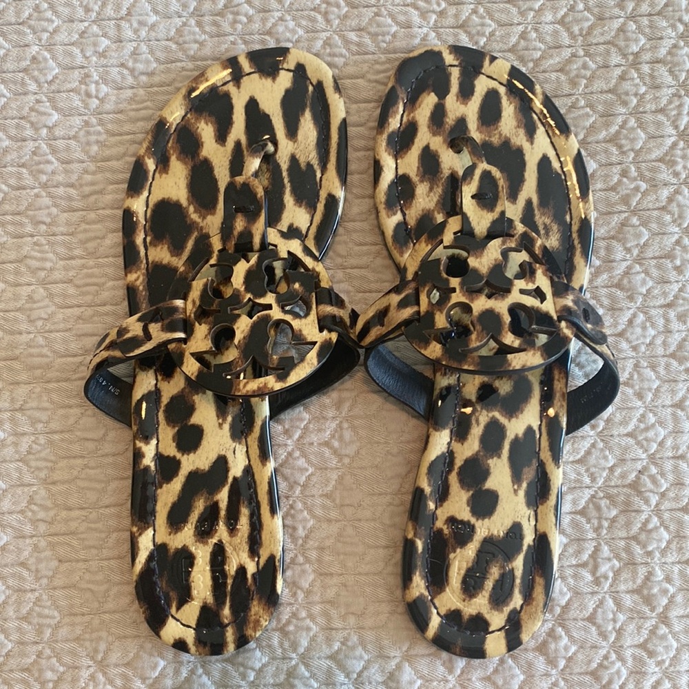 Tory Burch Leopard Miller Sandals